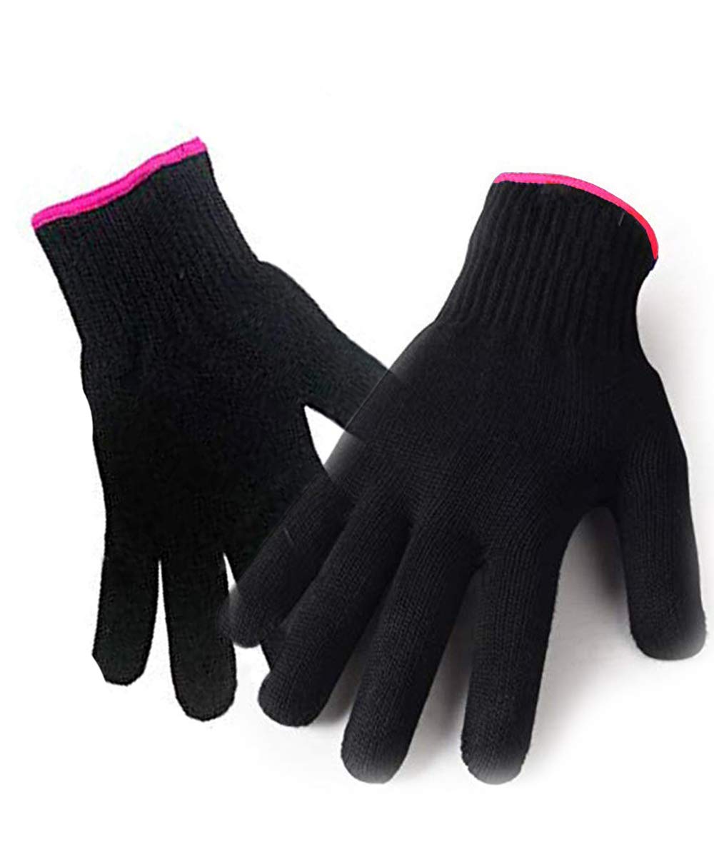 2 Pcs Heat Resistant Glove For Curling Wands Straighteners & Styling Hair Tools