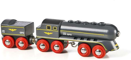 BRIO World - 33697 Speedy Bullet Train - Engaging 2-Piece Wooden Toy Train Set |