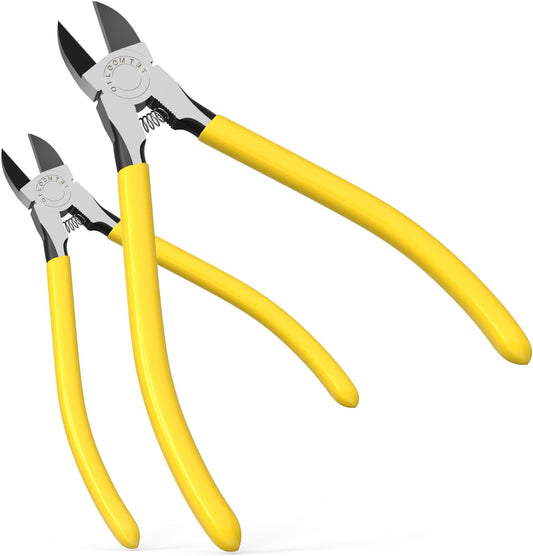 2PCS Wire Cutters Side cutter Cable 6/5" Heavy Duty Cutting pliers Carbide steel