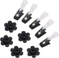 10 PCS Garden Flag Rubber Stoppers and Adjustable Anti-Wind Garden Flag Clips by