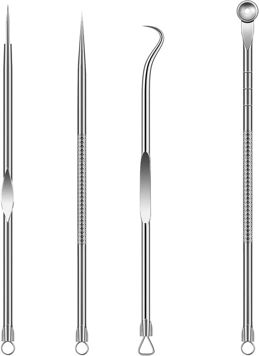 Pimple Remover Tool Kit Blackhead Extractor Comedone Acne Spot Popper 8 Heads