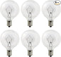Wax Warmer Bulbs 6 Pack, G50 25 Watt Light Bulbs for Full Size Scentsy Warmers