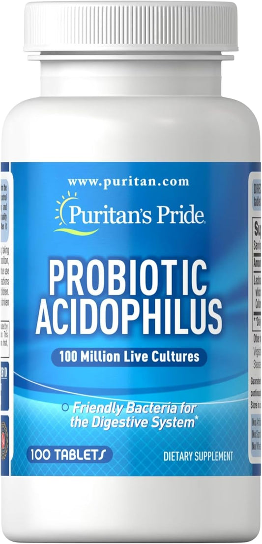 Puritan's Pride Probiotic Acidophilus Capsules - 100 Count