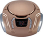 Sylvania Portable CD Boombox with AM/FM Radio (Champagne)