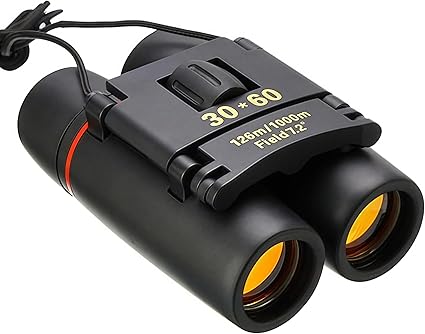 Compact 30X60 Binoculars for Bird Watching Hunting Travel Lightweight Foldable