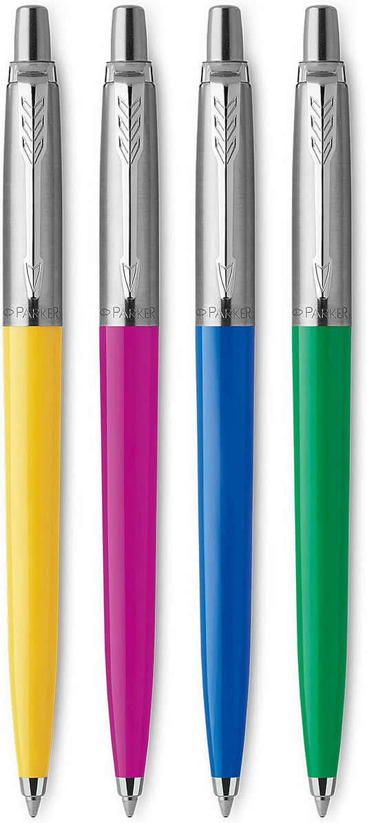 Parker Jotter Originals Ballpoint Pen Collection, Medium Point, Black Ink, 4