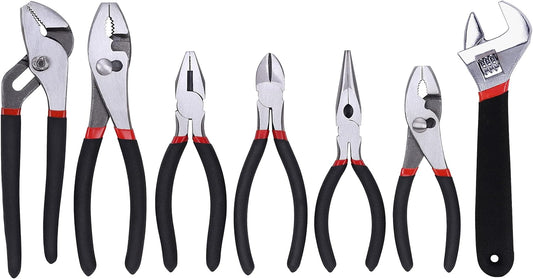 7pcs. Pliers and Wrench Set Craftsman Hand Tools Linesman Hardened Cutting Edges
