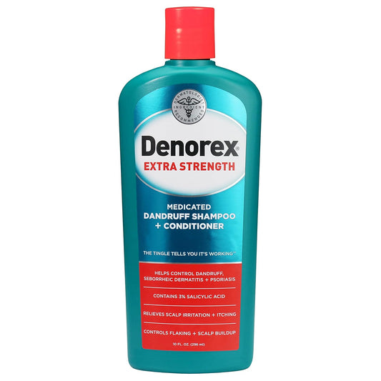 Denorex Extra Strength Anti Dandruff Shampoo & Conditioner Treatment (10oz) 3% S