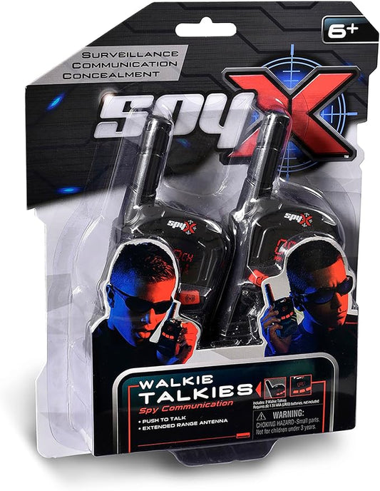 SpyX Spy Walkie Talkies – Small Hand Radios for Kids, 2-Pack