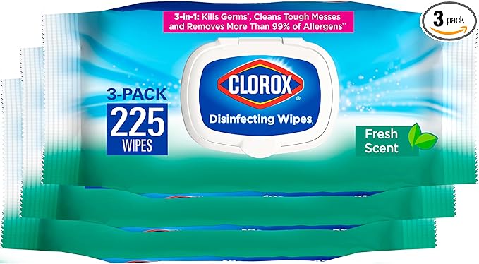 Clorox Wipes, Fresh Scent, 75ct, 3-Pack (New Pack)