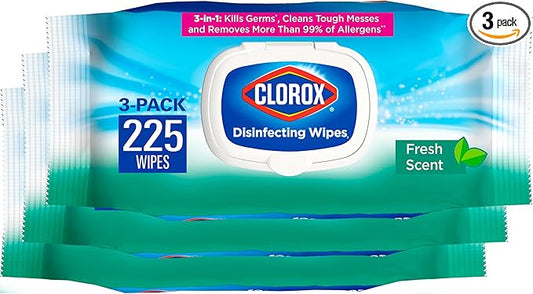 Clorox Wipes, Fresh Scent, 75ct, 3-Pack (New Pack)