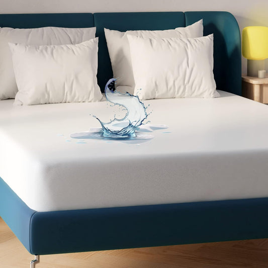 Queen Waterproof Mattress Pad Protector Cover Deep Pocket 60x80 Breathable Noise
