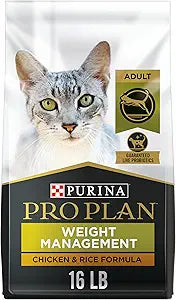 Purina Pro Plan Weight Control Dry Food, Chicken & Rice, 16lb