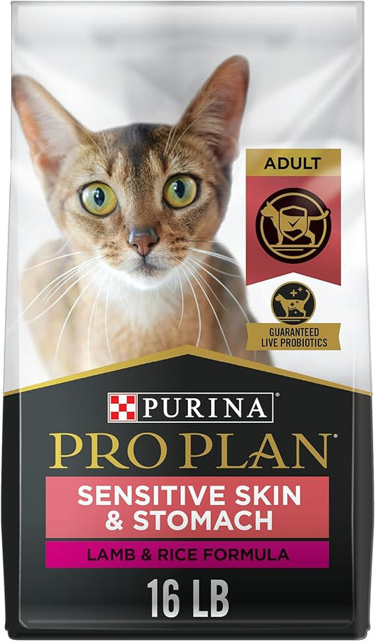 Purina Pro Plan Sensitive Stomach Dry Food, Lamb & Rice, 16lb
