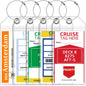 5 Pack Cruise Luggage Tag Holders for Carnival NCL Princess MSC Cruise Ships