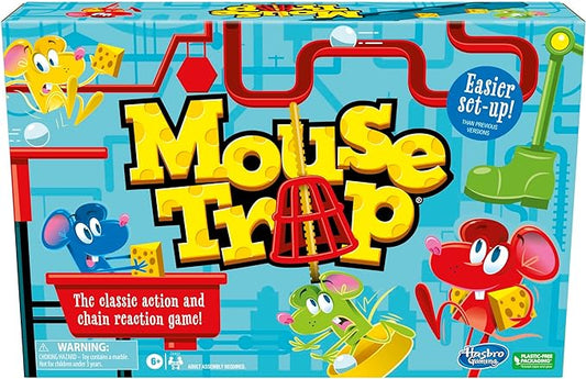 Mouse Trap Board Game – Easier Setup Version (Ages 6+, 2-4 Players)