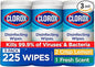 Clorox Disinfecting Wipes Value Pack, 75ct, 3-Pack
