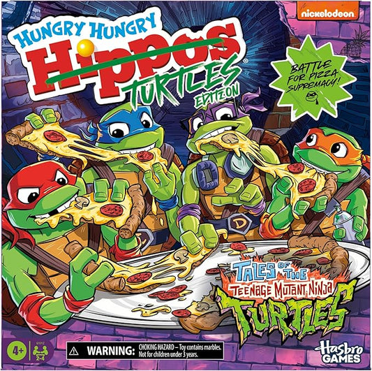 Hungry Hungry Hippos: TMNT Edition (Ages 4+, 2-4 Players)