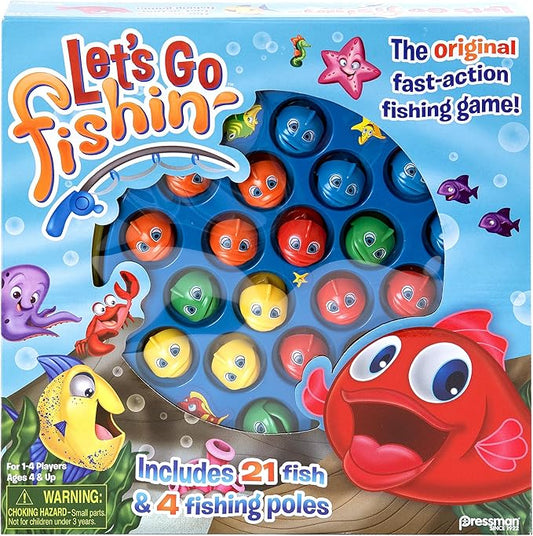 Let's Go Fishin' Game by Pressman - The Original Fast-Action Fishing Game!