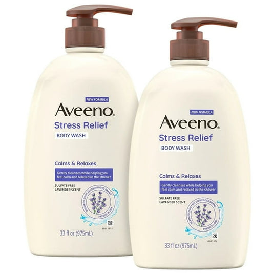 Aveeno Stress Relief Body Wash with Lavender & Chamomile, 33 fl. oz., 2 pk.Avee